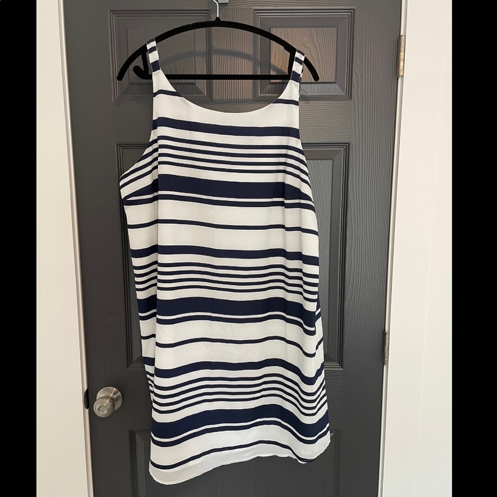 BB Dakota Riley Navy and White Stripe Dress